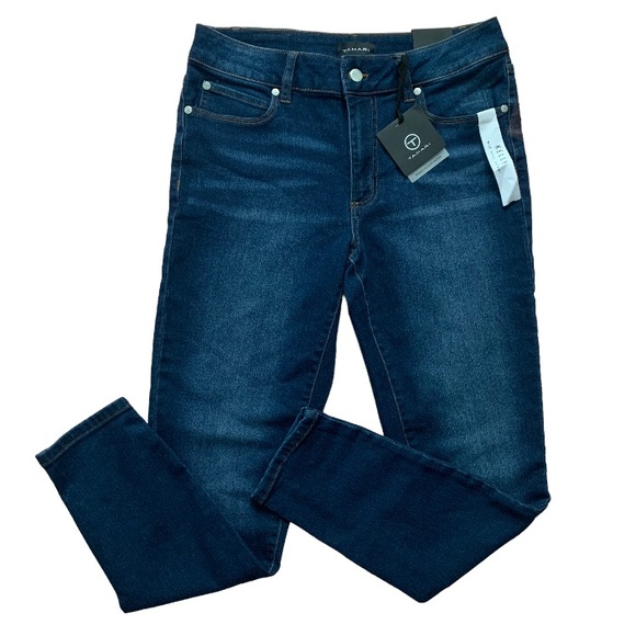 Tahari Denim - Tahari Kelly Mid Rise Skinny Jeans Dark Wash Size 10 30